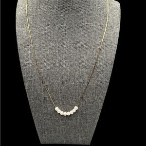 Elegant Y2K Korea Gold and Pearl Necklace